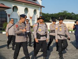 Kapolda Aceh Menuju Aceh Tamiang Hadiri Doa Bersama Dalam Rangka Pematangan Lahan Huntap