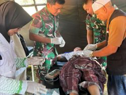 TNI gelar Bhakti Kesehatan korban banjir Bandang di Pameu Aceh Tengah