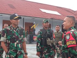 Komandan Korem 173/PVB Kunjungi Jajaran Satgas Yonif 112/DJ