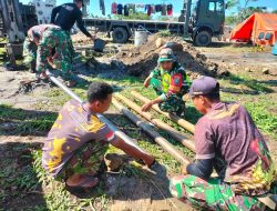 TNI AD Manunggal Air, Kodam IM Bangun sumur Bor di Lokasi Huntara Tunyang Induk Bener Meriah
