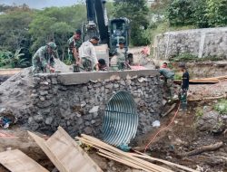 Progres Jembatan Armco di Desa Tawar Bengi Capai 50 Persen