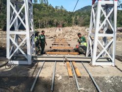 Progres 56 Persen, Pembangunan Jembatan Gantung Desa Burlah Jadi Harapan Baru Konektivitas Wilayah Pedalaman Aceh Tengah