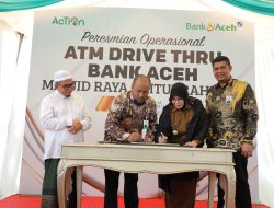 Bank Aceh Resmikan ATM Drive Thru di Kawasan Strategis Taman Kota Banda Aceh