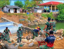 Pembangunan jembatan Armco Desa Bangka Jaya, Aceh Utara Capai 92 Persen.