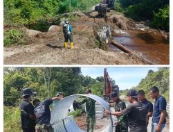 TNI terus kebut Pembangunan jembatan Armco di Aceh Selatan