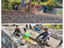 Personel TNI Percepat Pembangunan Jembatan Aramco, Perkuat Akses Vital Masyarakat di Bener Meriah