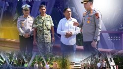 Kapolres AKBP Jaka Cek Kondisi Jembatan Krueng Teupin Raya