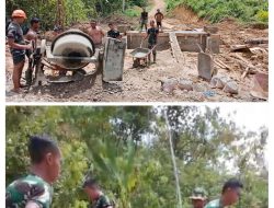 Satgas TMMD Ke-128 Kodim 0117/Aceh Tamiang percepat Pembangunan Jembatan, RTLH dan Pembukaan Jalan