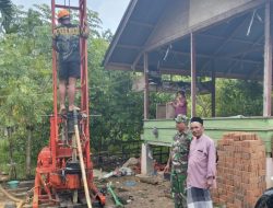 Air Bersih Jadi Harapan, Satgas TMMD ke-129 Kodim 0102/Pidie Mulai Bor Sumur di Dayah Babul Ula Almunawarah