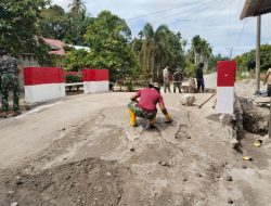 Memasuki Tahap Finishing, Pembangunan Jembatan Aramco Kodim 0107/Aceh Selatan Terus Dikebut