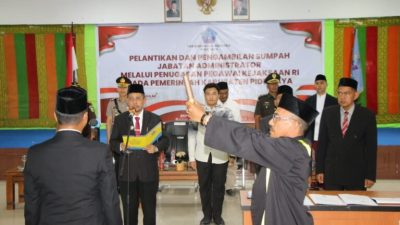 Bupati Haji Sibral Malasyi Ucapkan Terimakasih kepada Pejabat Yang Dilantik