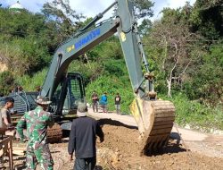 Perkuat Akses dan Mobilitas Masyarakat, Kodim 0106/Ateng Dukung Pembangunan Jembatan Beton di Rusip Antara, Aceh Tengah