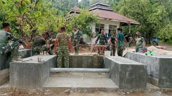 Kodim 0108/Agara Bersama Warga Perkuat Jembatan Gantung di Lawe Ger Ger, Aceh Tenggara