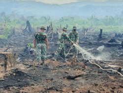 Hari Kedua Penanganan Karhutla di Aceh Selatan, TNI dan BPBD Fokus Pendinginan Lahan Gambut