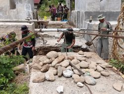 Pembangunan Jembatan Gantung di Lawe Pinis Aceh Tenggara Terus Dikebut, oleh Kodim 0108/Agara