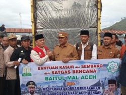Bantuan Tanggap Darurat Di Salurkan Baitul Mal Aceh Di Kec.Jagong Jeget