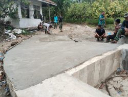 Kodim 0108/Agara Percepat Pengecoran Akses Menuju Jembatan di Lawe Ger Ger Aceh Tenggara