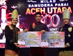 WAGUB ACEH DEK FADH SERAHKAN BANTUAN Rp. 6,78 MILIAR UNTUK ACEH UTARA