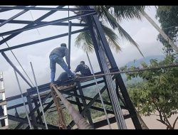 TNI dan Warga Gotong Royong Percepat Pembangunan Jembatan Gantung di Desa Lawe Ger Ger Aceh Tenggara