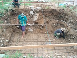 Kodim 0108/Agara dan Warga Percepat Pembangunan Jembatan Gantung di Desa Buah Pala, Aceh Tenggara