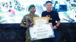 Pratu Riski Febrian Raih Juara 3 Nasional Lomba Fotografi HUT Ke-81 TNI