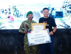 Pratu Riski Febrian Raih Juara 3 Nasional Lomba Fotografi HUT Ke-81 TNI